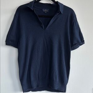 Brooks Brothers Blue Polo Shirt Classic Knit